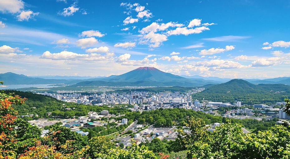 美しい日本の絶景スポットを楽しむ風景